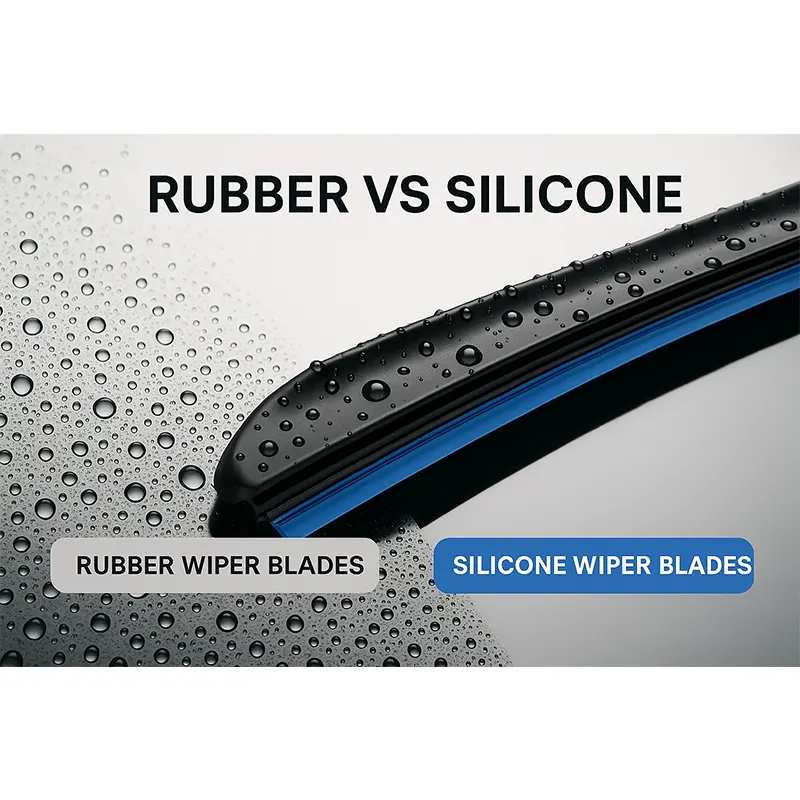 Silikon vs. gummisviskerblader: Hvilket materiale varer lenger?