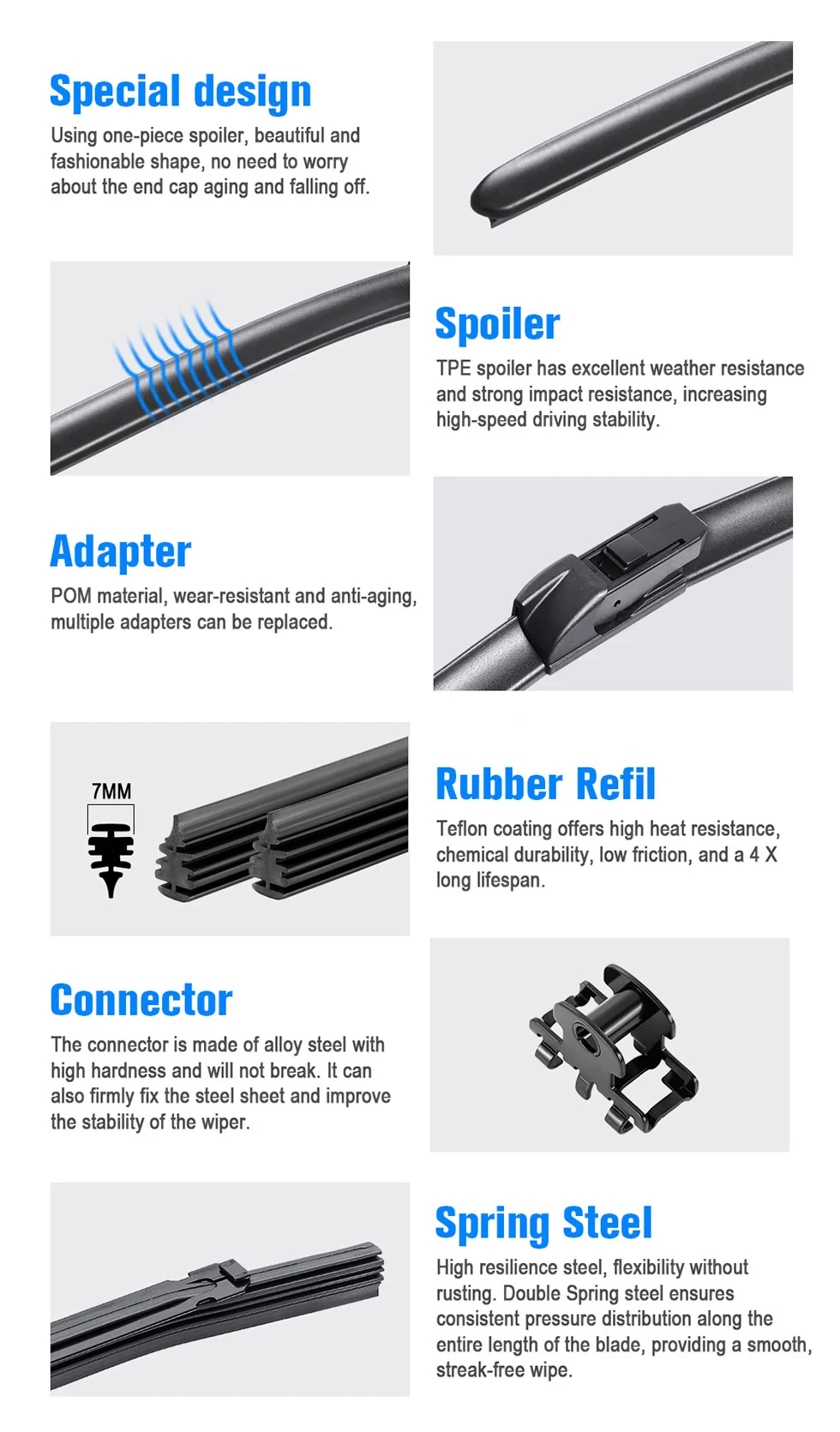 Wiper Blades for Kia Sportage